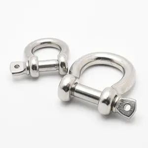 Professional Marine marine rigging hardware shackles bow shackle screw pin with CE certificate