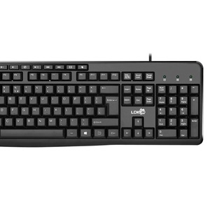LDK Full Size Wired Membrane Keyboard 104 <b>Keys</b> <b>USB</b> Desktop Office Keyboard - Product Image 1