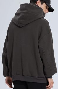 Người Đàn Ông Của 100% Bông Lông Cừu Áo Giản Dị Áo Thun Áo Với 3D Thêu <span class=keywords><strong>Cowl</strong></span> Cổ Rắn Mô Hình Lỏng Phù Hợp Với Mùa Thu Mùa Đông XL - Product Image 3