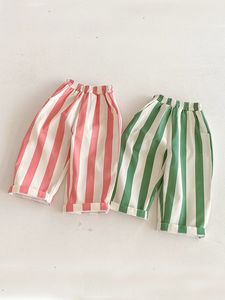 Pantalones Infantiles de Primavera y Otoño, Pantalones Casuales a Rayas para Niños y Niñas, Ropa de Moda para Bebés - Product Image 2