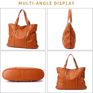 Vintage Women Large Genuine Leather Handbags <b>Wallet</b> Purses Hand Bags <b>Ladies</b> Simple Fashion Tote Handbags - Product Image 2