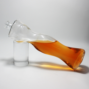 Bouteille en verre givrée en forme de sirène, qualité alimentaire, 700 ml et 1 L, avec bouchon <span class=keywords><strong>à</strong></span> vis, pour <span class=keywords><strong>Bordeaux</strong></span>, Mezcal, Gin, Vodka - Nouveauté en promotion - Product Image 5