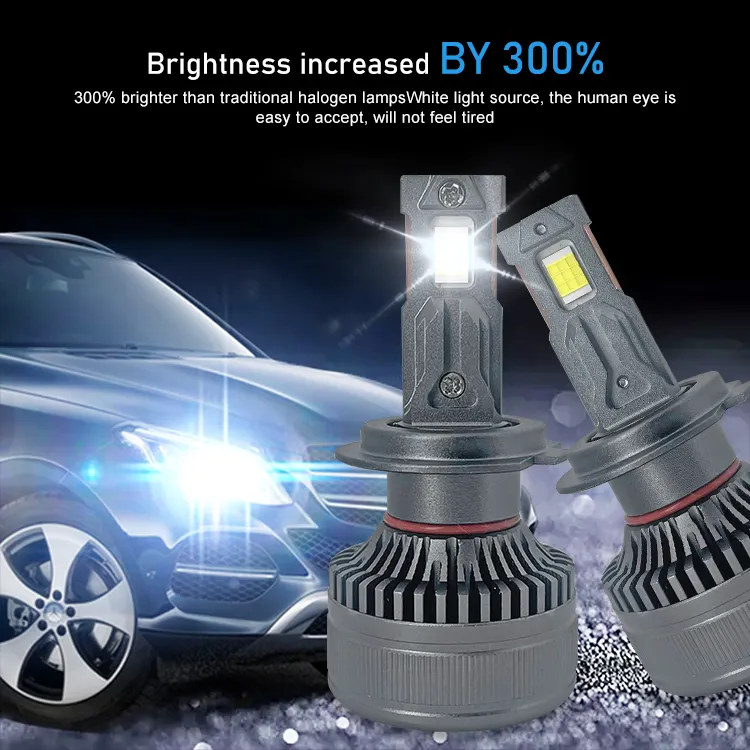 Super Bright 240W 36000LM CANbus H4 H7 H11 พัดลมระบายความร้อน 9005 9006 ฮาโลเจนและซีนอน LED ไฟหน้าหลอดไฟโปรเจคเตอร์