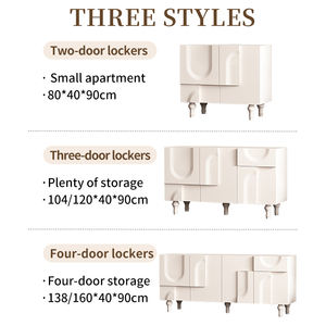 מחיר המפעל מותאם אישית סלון מודרני credenza חדר אוכל קונסולת שולחנות לבן עץ מלא מזנון - Product Image 5