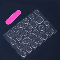 Nouvelle conception, 30 pièces, faux ongles courts en gel, dégradé, boîte personnalisée, réutilisables, brillants, acryliques, artificiels, à presser
