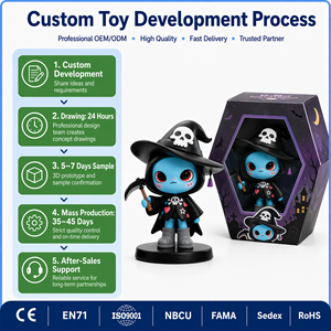 Statuetta Personalizzata in Scatola Cieca, Personaggio Cartoon Spaventoso in PVC, Souvenir di Halloween, Giocattolo da Collezione Anime OEM ODM - Product Image 3