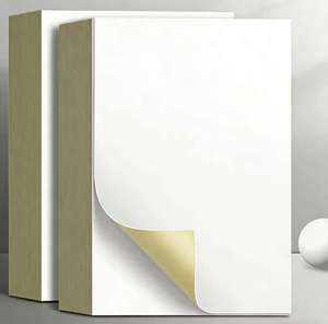 Thermal <b>Waterproof</b> Adhesive Sticker Paper 70gsm Yellow Glassine Vinyl Self-Adhesive Square for <b>Labels</b> - Product Image 1