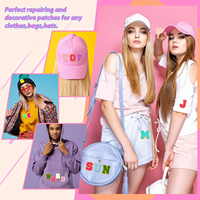 Offre Spéciale – Patch brodé en chenille 3D personnalisé, auto-adhésif et thermocollant, avec lettres en chenille pour vêtements, vestes, sacs à dos et chapeaux