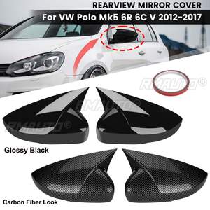 ฝาครอบกระจกมองข้าง 2 ชิ้น สำหรับรถโฟล์คสวาเกน วีดับบลิว โปโล Mk5 6R 6C V ปี 2012-2017 - Product Image 1