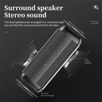 Speaker Stereo Nirkabel Portabel Kain Berkualitas Tinggi 60W DSP, Suara Surround 360 Derajat Tahan Air IPX7 untuk Pesta, Rumah, Luar Ruangan, S6
