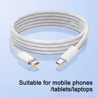 Fokussiert USB Typ C Daten ladekabel Strom 1M Länge Smart Android Auto Tablet Kopfhörer Bank Smart Watch PC Nylon Jacke C bis C.