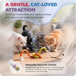 <b>Toys</b> <b>for</b> <b>Pet</b> <b>Interactive</b> Movement <b>Toys</b> Cat Bite Rope Chewing Stick Self-Entertainment Relieves Boredom Teases Cat Cotton Rope - Product Image 3