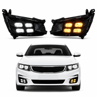 Pour Kia Optima K5 2014-2016, feux antibrouillard LED DRL, style quatre yeux, ensemble de lampes 92201-2T600 922012T600 92202-2T600 922022T600