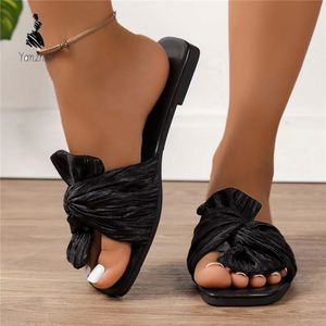 Pantuflas de Mujer Estilo Old Money, Sandalias Planas, Nuevo Diseño, Entrega Rápida, Tallas Grandes 35-43 - Product Image 5