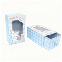 Boîtes à tiroirs coulissants personnalisées avec logo, transparentes, écologiques, recyclables, pour l'emballage de jouets avec impression UV couleur