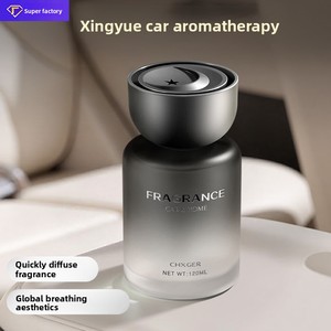 Aromatizante para Auto en Vidrio <span class=keywords><strong>con</strong></span> Diseño de Estrella y <span class=keywords><strong>Luna</strong></span>, Perfume de Alta Gama para el Interior <span class=keywords><strong>del</strong></span> Vehículo - Product Image 3