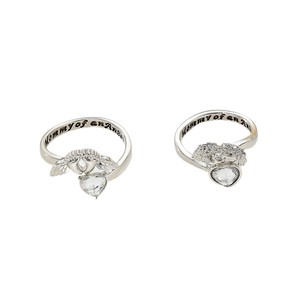 Anillo Mom Angel para mujer, forma de corazón, joyería grabada en plata, regalo, anillos de moda - Product Image 5