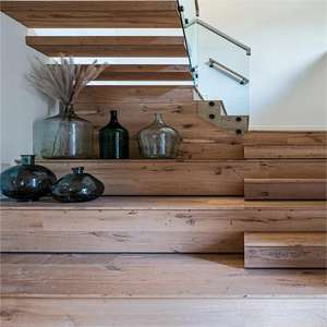 Escaliers flottants préfabriqués d'intérieur <span class=keywords><strong>Escalier</strong></span> en marbre massif/bois avec limon invisible Matériau en verre et fer en acier inoxydable - Product Image 5