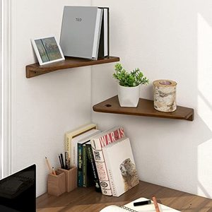 Wooden Bedside Wall <b>Shelf</b> Rectangle Wall Mounted Durable Storage <b>Rack</b> For Bedroom Bathroom - Product Image 3