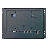 Moniteur LCD industriel à cadre ouvert TFT, 10 pouces, 1024*768, 4:3, VGA, AV, BNC, écran non tactile/résistif, boîtier métallique, OEM ODM
