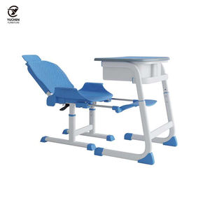 <span class=keywords><strong>Escritorios</strong></span> de Estudio Tradicionales para Estudiantes, Asientos Dobles, Diseño Ergonómico, Plegables, Ajustables en Altura, Sillas Escolares de Metal para Niños - Product Image 6