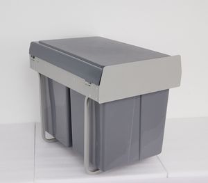 Armoire de cuisine <span class=keywords><strong>double</strong></span> <span class=keywords><strong>poubelle</strong></span> 18L * 2 fermeture douce <span class=keywords><strong>poubelle</strong></span> <span class=keywords><strong>coulissante</strong></span> <span class=keywords><strong>poubelle</strong></span> intégrée - Product Image 3