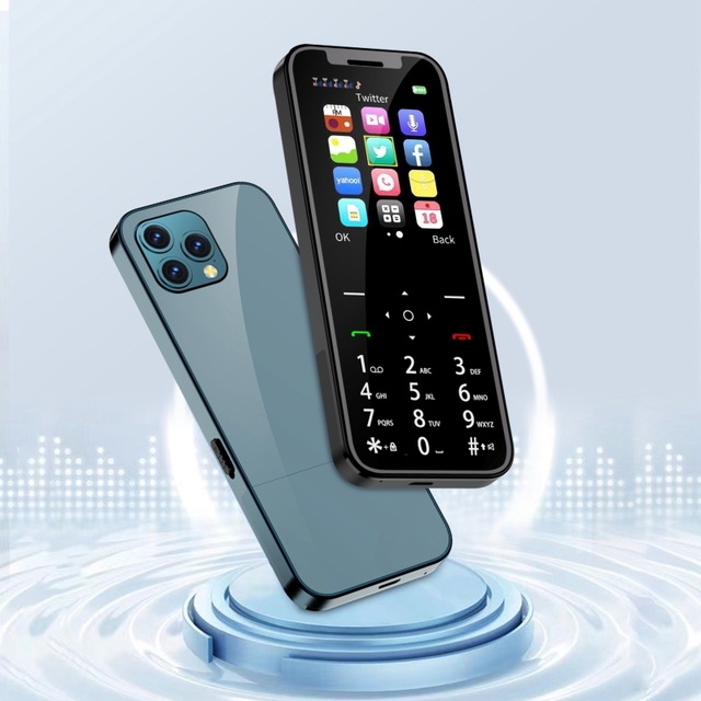 Russia Keys SERVO X4 Mini Mobile Phone 2.4 Inch Screen Magic Sound Ultra Thin Portable Small Pocket Phone