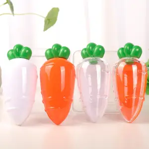 Dễ thương cà rốt Shape nhựa trường hợp chai lưu trữ container cho Kẹo sô cô la đậu Halloween phục sinh cà rốt hộp nhựa Quà Tặng