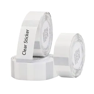 Transparencia Thermal Label Transparence Industrial Transparent Clear Direct Thermal Sticker Rolls Compatible With D10 D11 D110