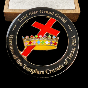 Emblema Masónico para Coche: Insignia de la Cruzada Templaria de Texas de las Héroas de la Gran Hermandad de la Estrella Solitaria - Decoración Personalizada para Coche - Product Image 6
