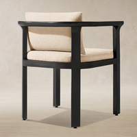 Ensemble de salle à manger extérieure moderne pour hôtel, table et chaises de salle à manger extérieure pour villa, table de salle à manger extérieure pour complexe hôtelier, ensemble de salle à manger extérieure de luxe pour patio