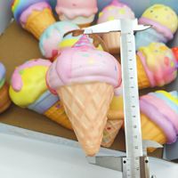 Jouets anti-stress en mousse PU à récupération lente, cône de crème glacée souple