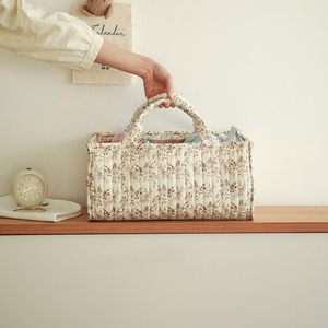 Elegante Organizzatore per Pannolini in Poliestere Resistente all'Acqua, Cesto Portaoggetti per Cameretta, Contenitore per Pannolini e Salviette, Organizer per Auto - Product Image 6