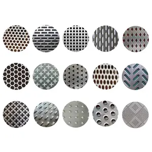 Prezzo di fabbrica in alluminio zincato rete metallica decorazione pannello di rame foglio perforato inox rete metallica perforata