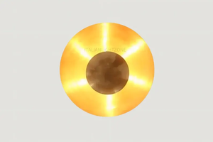 Lustre moderne en laiton de style mid-century, luminaire suspendu pour salle à manger, chambre à coucher, salon, élégant et décoratif - Product Image 4