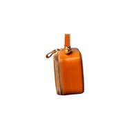 Sac à bandoulière carré pour cosmétiques, en cuir véritable, style vintage italien, géométrique, avec fermeture éclair, portable, étui à maquillage