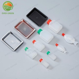 ถ้วยพลาสติกทรงสี่เหลี่ยมแบบใช้แล้วทิ้งสำหรับใส่ซอสถั่วเหลืองรูปทรงปลาฝาเกลียวออกแบบผนังด้านเดียวผ่านการรับรอง ISO - Product Image 4