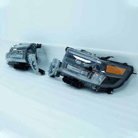 Ensemble de phares LED à 3 projecteurs pour Toyota Land Cruiser LC200 16-21, avec feux de jour dynamiques à double séquence et clignotants dynamiques