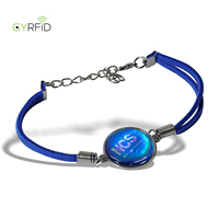 Bracelet de mode conçu sur mesure avec carte époxy à puce NFC Bracelet intelligent NFC pour le contrôle d'accès