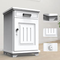 Caja Fuerte Inteligente Pequeña para el Hogar, Caja Fuerte Oculta de Madera y Acero Antirrobo, Caja de Seguridad Inteligente