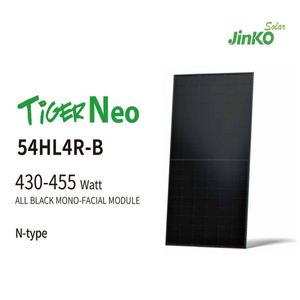Jinko Solar Tiger Neo N-Type 54HL4R-B 430-455 Watt Panneau solaire Jinko tout noir 430 435 440 445 450 455 Watt Module solaire Jinko - Product Image 3