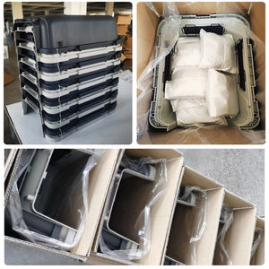 Grande caisse de transport portable en plastique pour animaux de compagnie avec grande capacité pour cage de voyage - Product Image 5