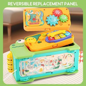 Jouet éducatif sensoriel pour bébé Zhorya, crocodile multifonctionnel, instruments de musique piano et jeux de pêche pour enfants - Product Image 3