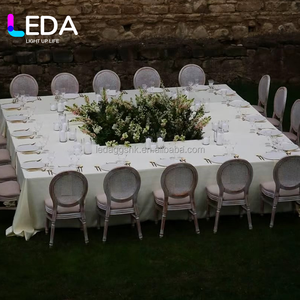 LEDA Dining Events Wholesale Modern <b>Outdoor</b> Blue Round-back Solid Wood <b>Chair</b> for Hotel <b>Chair</b> - Product Image 1