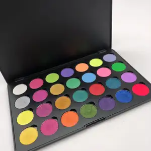 Kostenlose Probe 28 Farben Aqua Liner Palette Großhandel profession elle wasser basierte Gesicht Body Painting