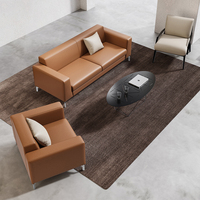 Vente flash - Canapé commercial moderne Baron - Revêtement en cuir ou en tissu - Ensemble 1/2/3 places pour bureau, réception, zone de négociation