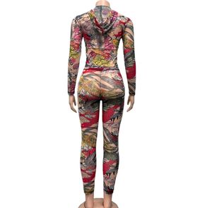 G00340C 2025夏秋热卖女印花裤2件套 - Product Image 6