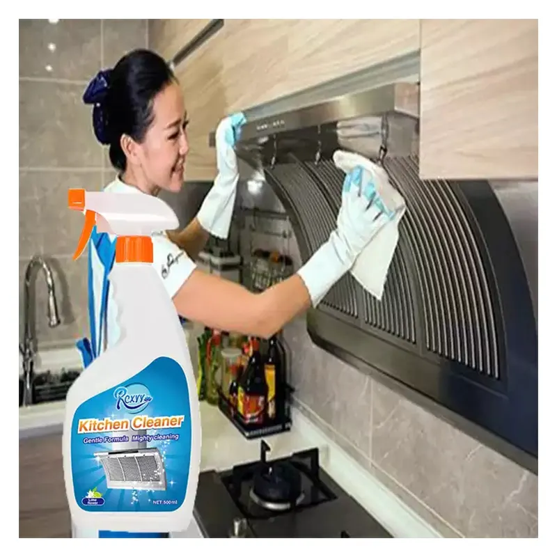 Hot Sale Products High Pressure oil stain Cleaner Kitchen Cleaning spray For Household Remove Oil Detergent MOQ 3TONS