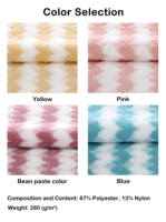 Tissu en polaire corail imprimé en gros 280 GSM – Matière textile douce et absorbante pour serviettes, peignoirs, serviettes pour animaux, nettoyage de voitures, literie