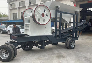 Trituradora de mandíbula de primera etapa PE600x900, maquinaria y equipo de minería de ingeniería diésel, suministros de fábrica - Product Image 3